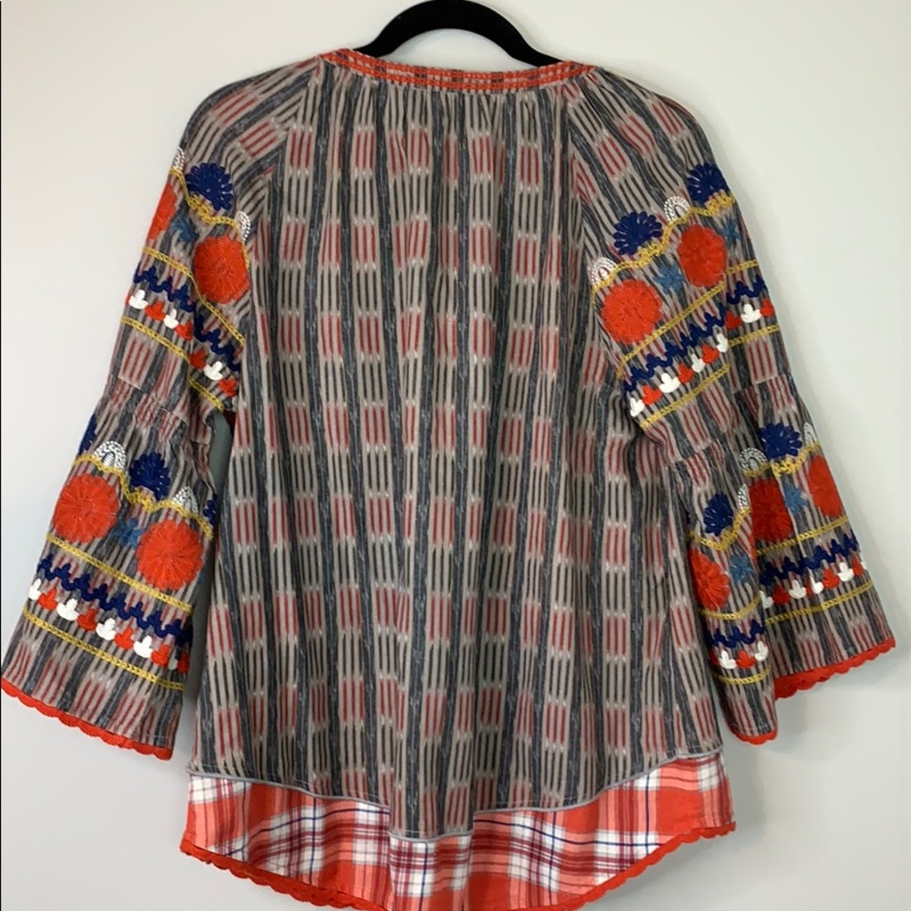 🔴 John Mark Boho Embroidered Top - Picture 5 of 5